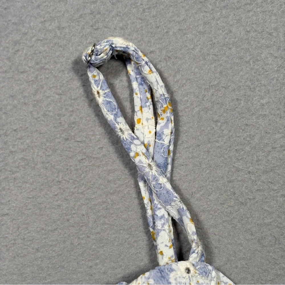 NWT Lulu's Effortless Personality Floral Embroidered Mini Dress Women’s S Blue - Picture 5 of 13